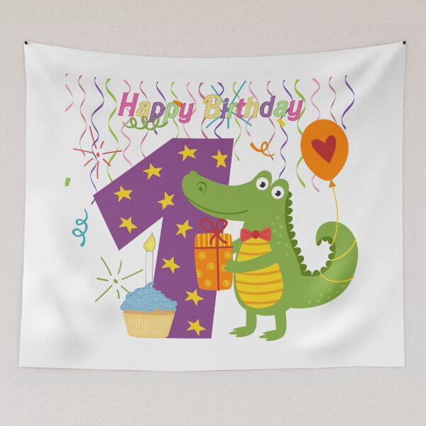Item preview, Alligator Birthday One Years Old designed and sold by purplesensation.