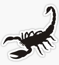 Silhouette of Scorpion Sticker
