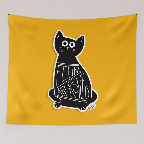 Item preview, Feline Approved - Cute Void Cat - Black Kitten designed and sold by mydoodlesateme.