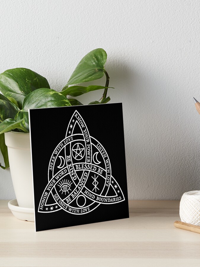 Thumbnail 1 of 2, Art Board Print, Blessed Be designed and sold by RavenWake.