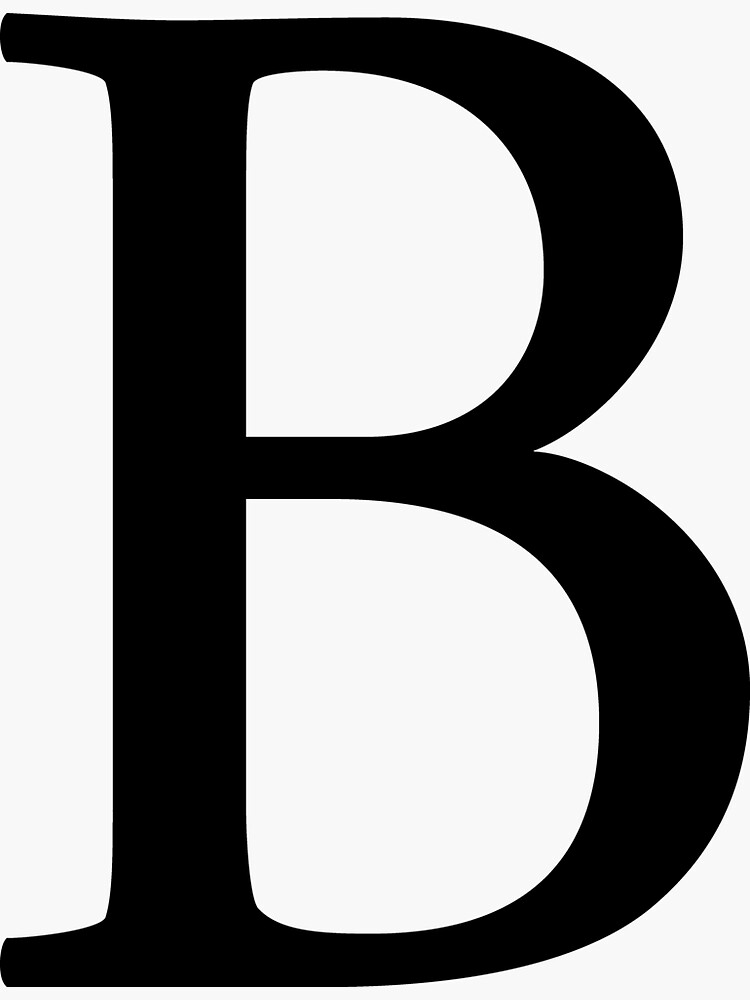 "Letter B - Roman" Sticker For Sale By Aether951 | Redbubble