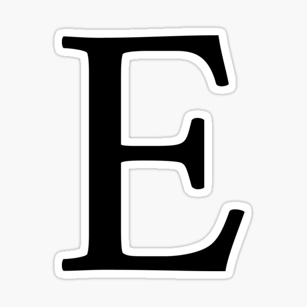 the letter e stickers for sale redbubble