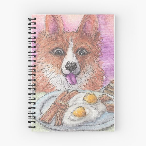 Item preview, Corgi Dog has Breakfast for Dinner designed and sold by SusanAlisonArt.