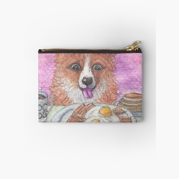 Item preview, Corgi Dog has Breakfast for Dinner designed and sold by SusanAlisonArt.