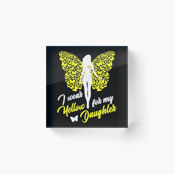 Item preview, I Wear Yellow For My Daughter Support Awareness T-Shirt designed and sold by ZNOVANNA.
