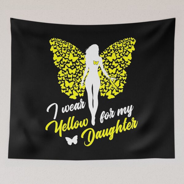 Item preview, I Wear Yellow For My Daughter Support Awareness T-Shirt designed and sold by ZNOVANNA.