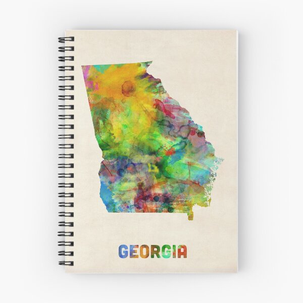 Item preview, Georgia Watercolor Map designed and sold by ArtPrints.