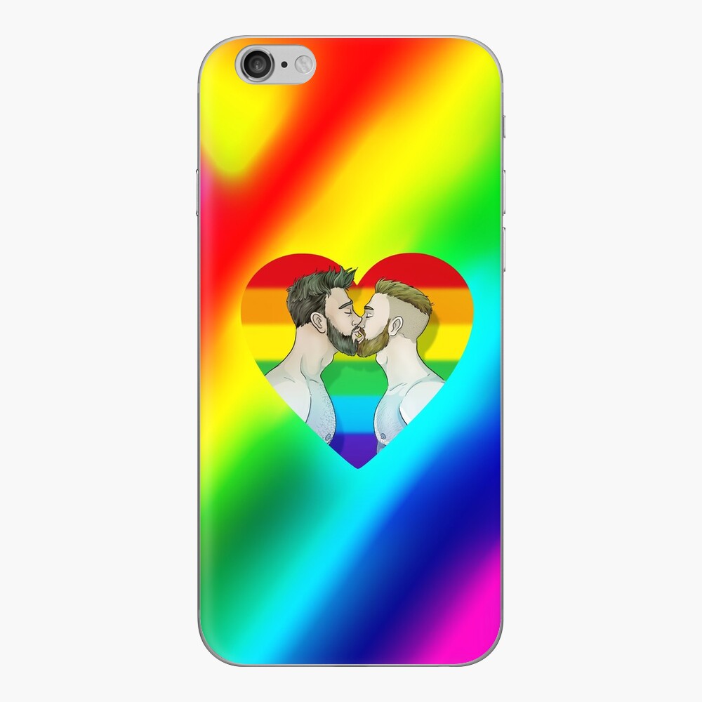 Cuaderno con la obra «Beso arcoiris» de gaycomic | Redbubble