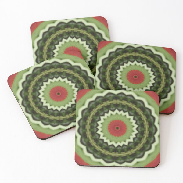 Item preview, Beautiful kaleidoscopic flower watermelon pattern designed and sold by derbyshireduck.