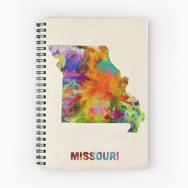 Item preview, Missouri Watercolor Map designed and sold by ArtPrints.