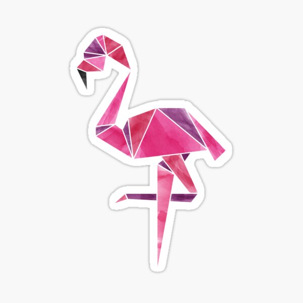 Pink Flamingo - Bohemian Watercolor Sticker