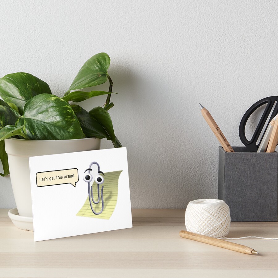 "Paperclip Meme" Art Board Print by gemma500 Redbubble