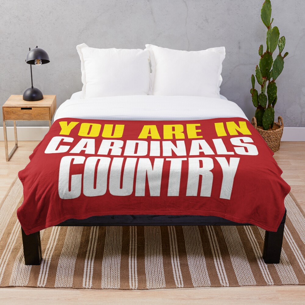 You Are In Cardinals Country St Louis Baseball Fans Throw Blanket