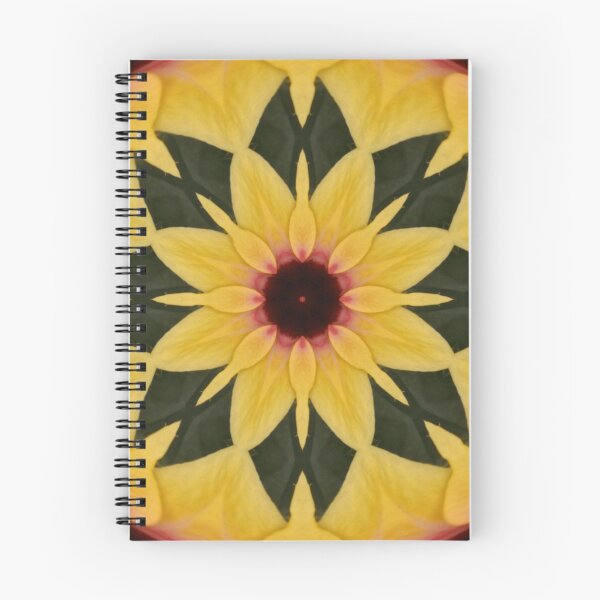 Item preview, Sunny kaleidoscopic flower pattern designed and sold by derbyshireduck.