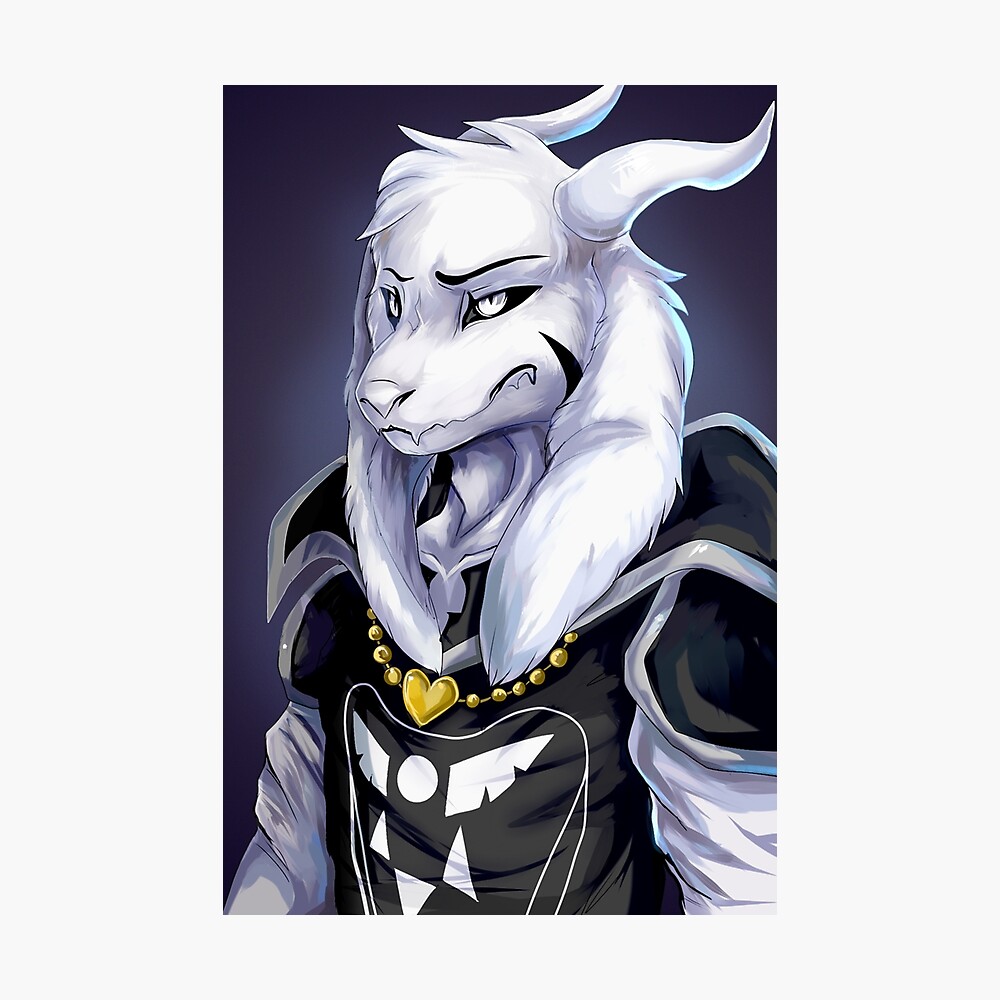 Undertale Asriel Dreemurr Poster By Leokatana Redbubble