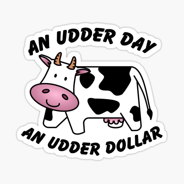 Vista previa del artículo con la obra «Un día de la ubre Un dólar de la ubre», diseñado y vendido por DeadRight.