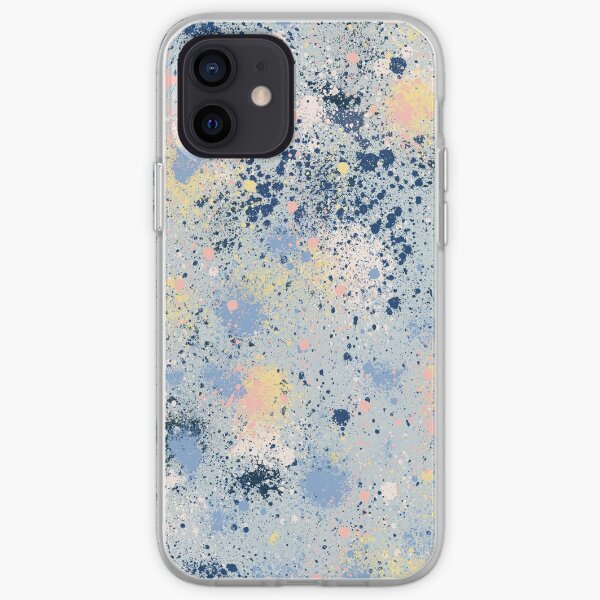 Ink Dust Abstract Splatter Painting iPhone Soft Case
