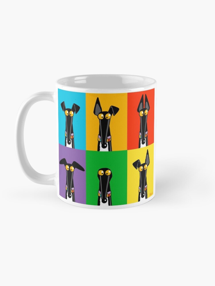 Alternate view of Greyhound Semaphore Mug