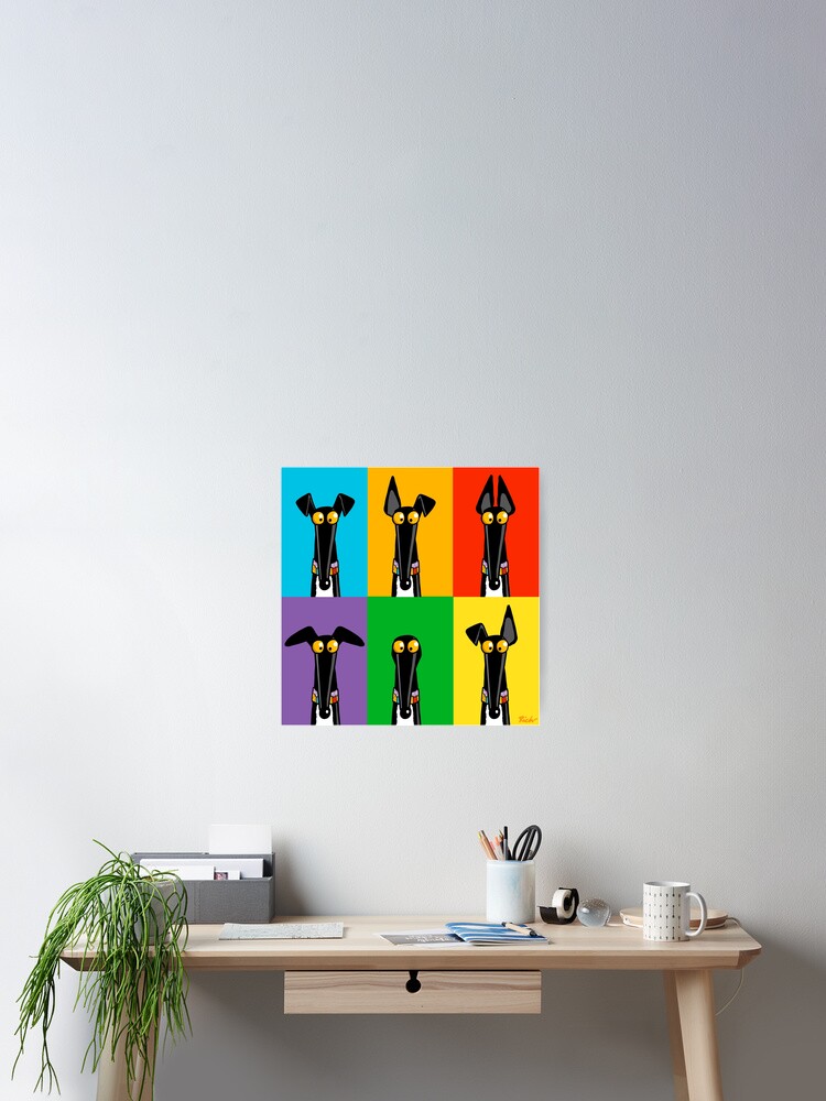 Aperçu 2 sur 3. Poster avec l'œuvre Greyhound Semaphore créée et vendue par RichSkipworth.