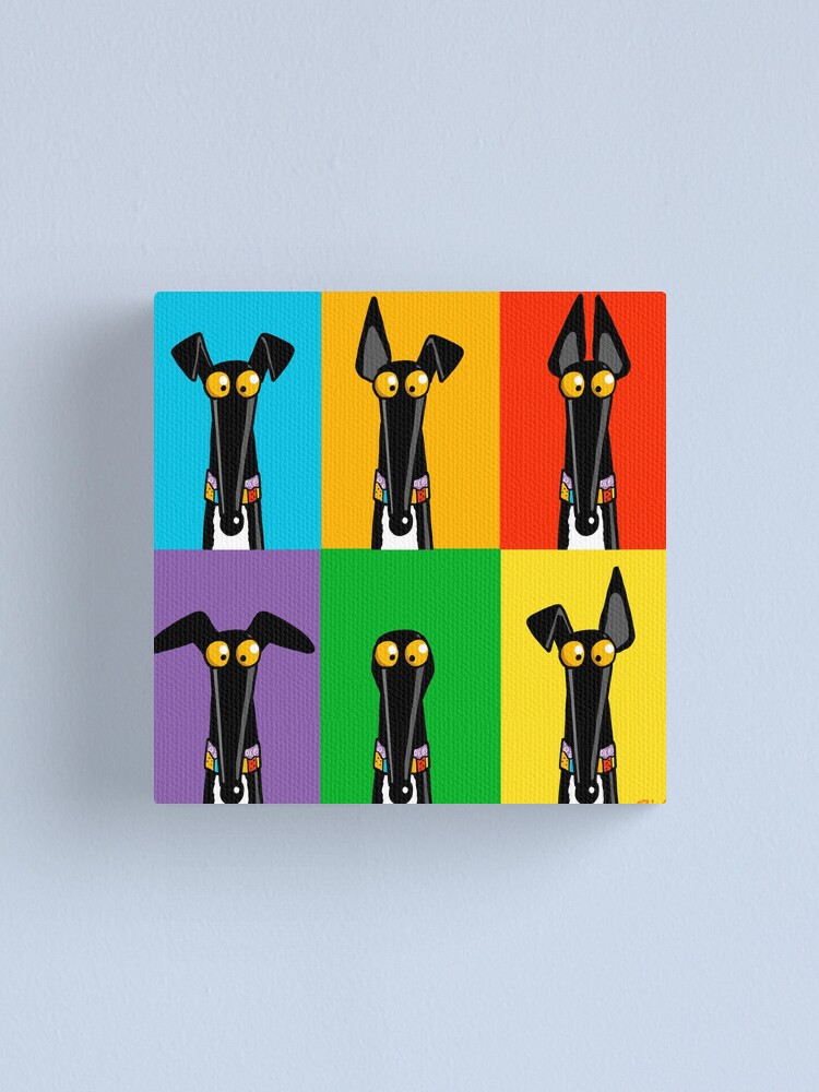 Alternate view of Greyhound Semaphore Canvas Print