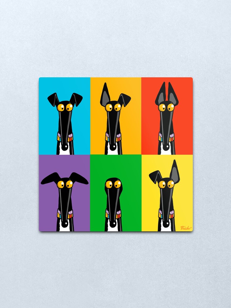 Alternate view of Greyhound Semaphore Metal Print
