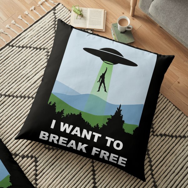 I Want to Break Free - Freddie Returns to Mercury Floor Pillow