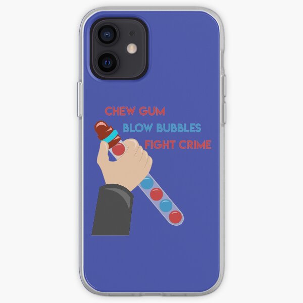 Chew Gum Blow Bubbles Lucha contra el crimen Funda blanda para iPhone
