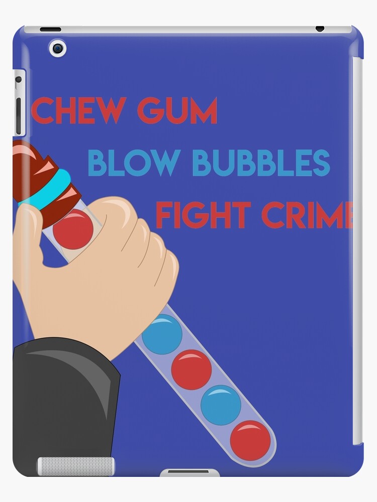 Chew Gum Blow Bubbles Fight Crime Ipad Case Skin By Linneke Redbubble