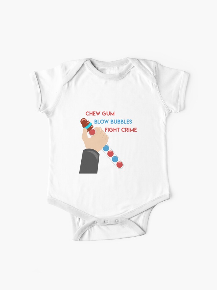 Chew Gum Blow Bubbles Fight Crime Baby One Piece By Linneke Redbubble