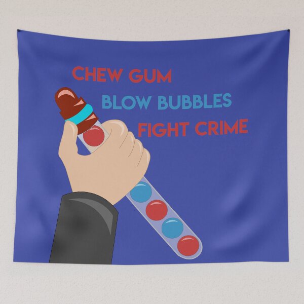Item preview, Chew Gum Blow Bubbles Fight Crime  designed and sold by Linneke.