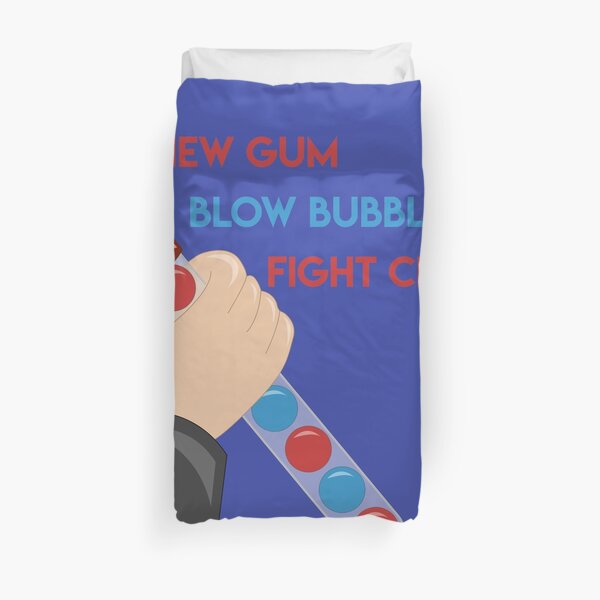 Chew Gum Blow Bubbles Combattre le crime Housse de couette