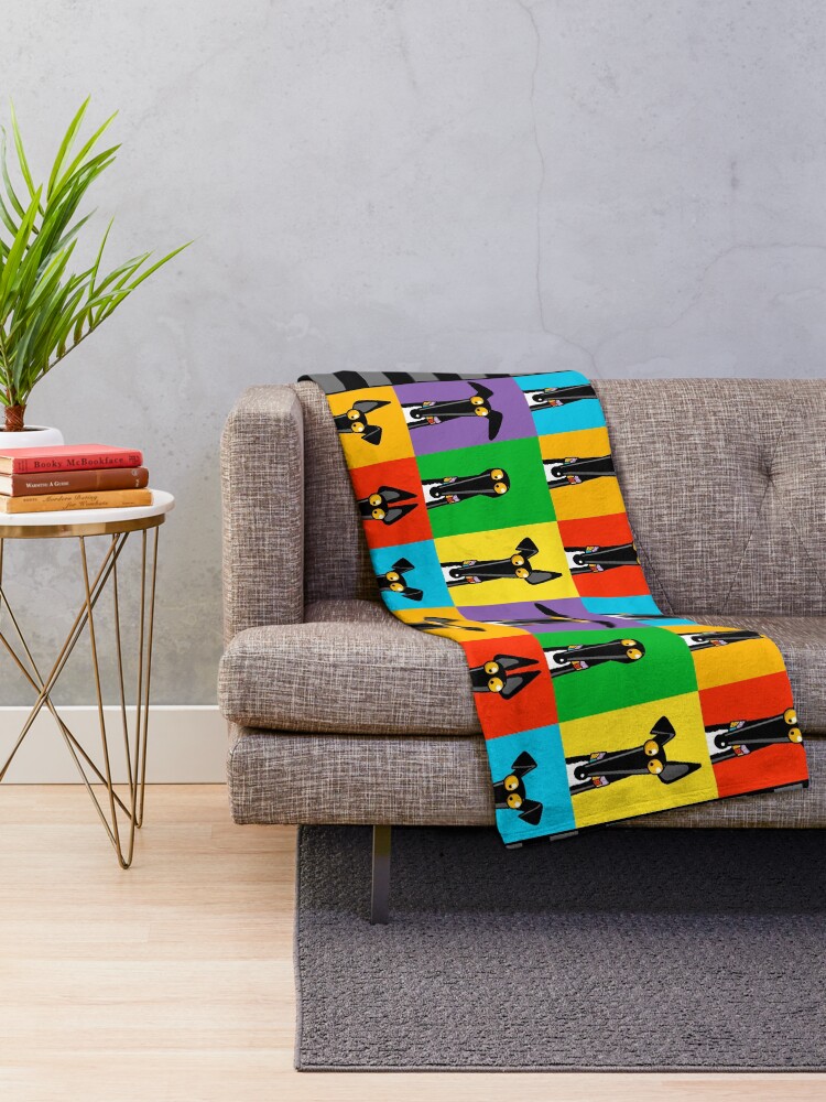 Alternate view of Greyhound Semaphore Throw Blanket