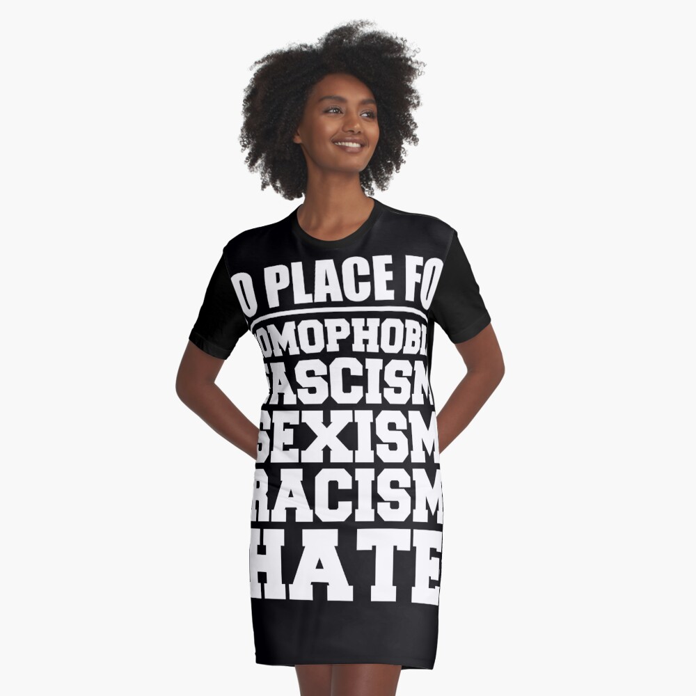 No Place for Homophobia, Fascism, Sexism, Racism Leggings by CreativeAngel