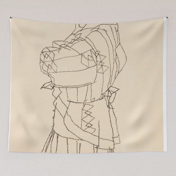 Item preview, Standing woman by Egon Schiele designed and sold by Vintage Designs +.