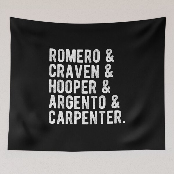 Item preview, Romero & Craven & Hooper & Argento & Carpenter designed and sold by Mad Over Store.