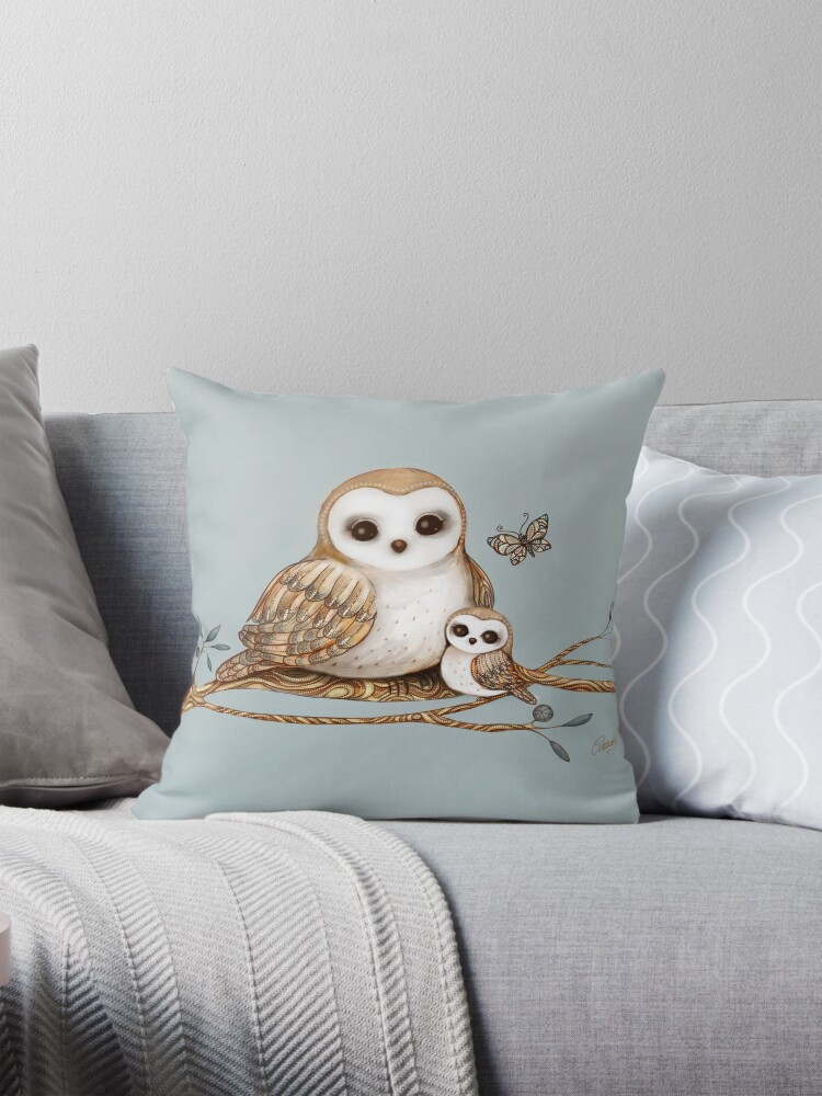 Baby Barn Owl Pillow