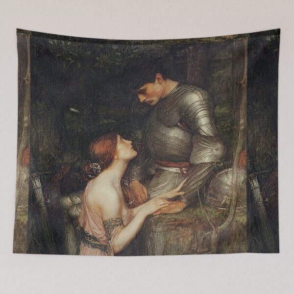 Item preview, Lamia and the Soldier Arthurian illustration designed and sold by Vintage Designs +.