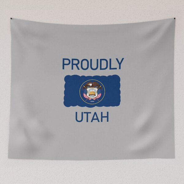 Item preview, Proudly Utah State Flag design designed and sold by GetItGiftIt.