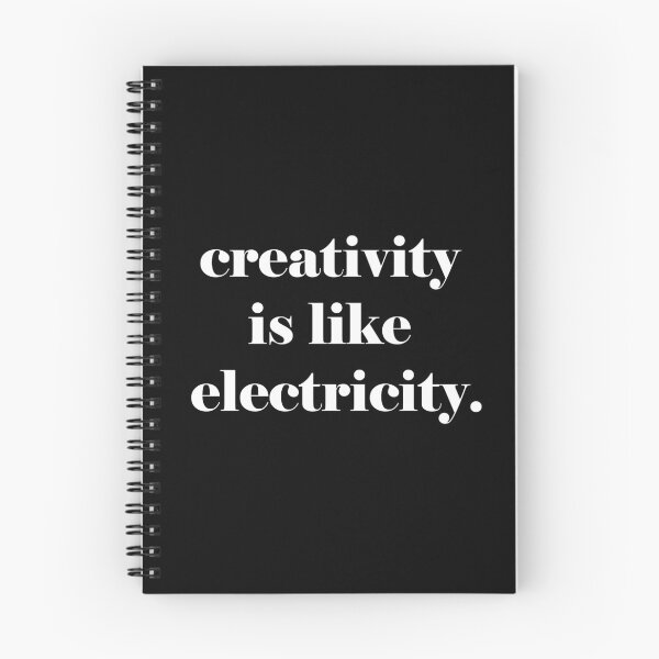 Item preview, Creativity Is Like Electricity Typography Quote designed and sold by knightsydesign.