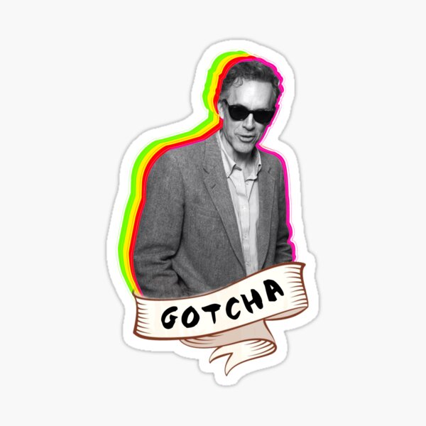JBP in glasses Ha Gotcha Sticker