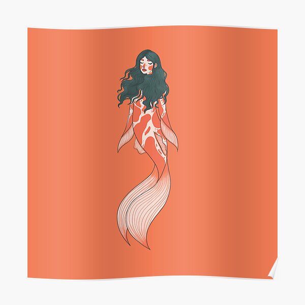 Koi mermaid Poster