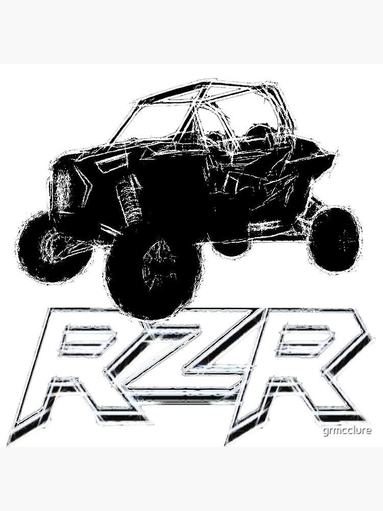 Tarjetas de felicitación «RZR boceto en blanco y negro» de grmcclure |  Redbubble