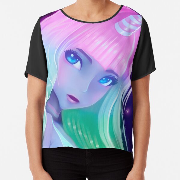 Unicorn Girl Chiffon Top