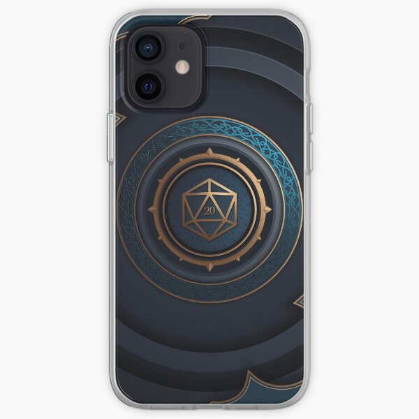 Fantasy Polyhedral D20 Dice Lock iPhone Soft Case