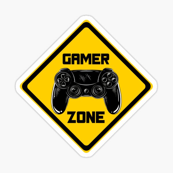 Gamer Zone Sticker For Sale By Theprintees Redbubble