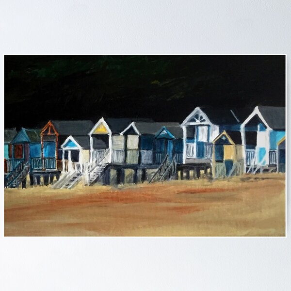Beach Huts at Wells Next the Sea Poster