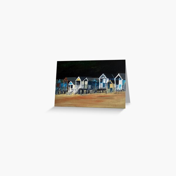 Beach Huts at Wells Next the Sea Greeting Card