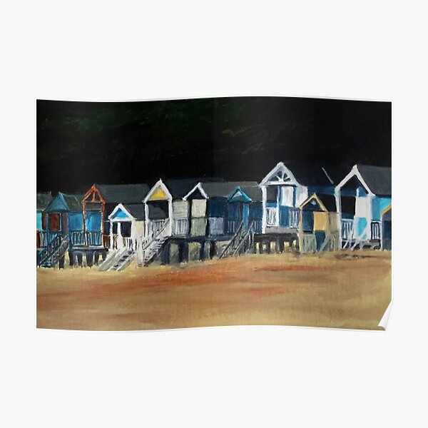 Beach Huts at Wells Next the Sea Poster