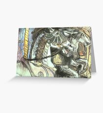 Armoured Horse Greeting Card