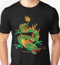 Green Oriental Dragon Unisex T-Shirt